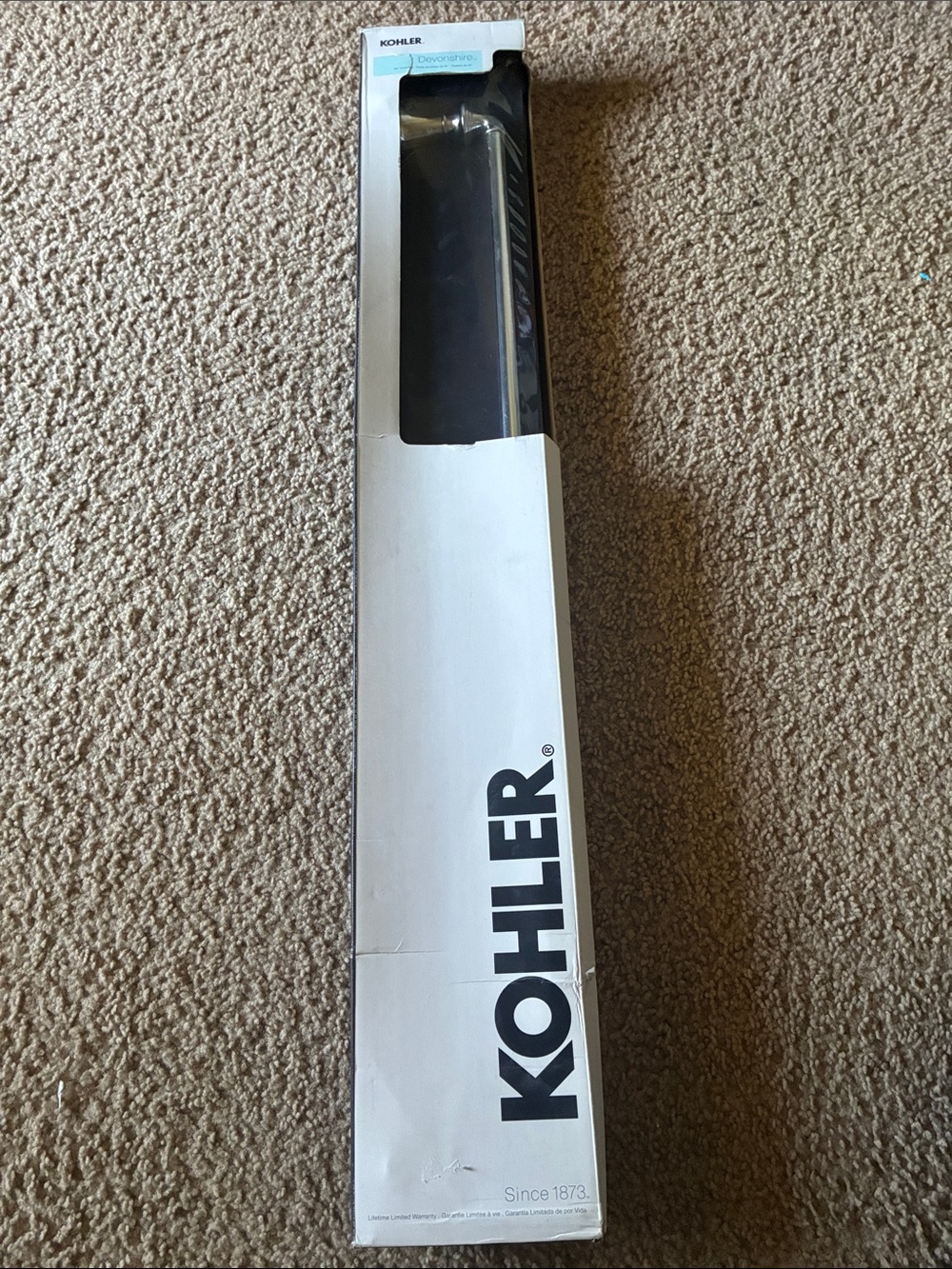 KOHLER Black Bath Towel Bar - Sleek Wall-Mounted Accessory